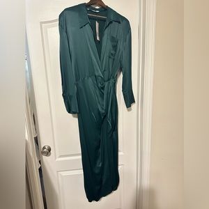 Emerald green Wrap dress